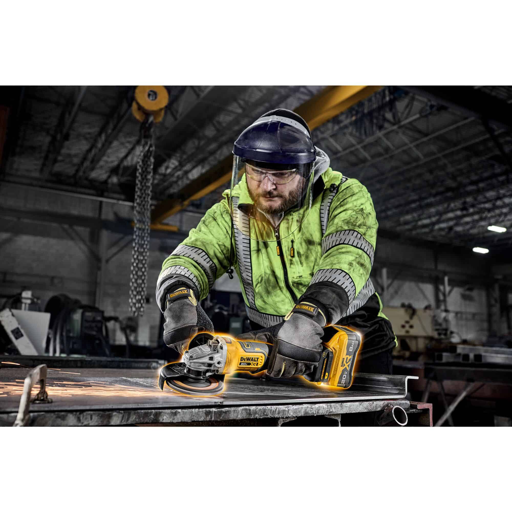 DEWALT XR 4.5-in 20-volt Max Paddle Switch Brushless Cordless Angle Grinder (Battery and Charger Not Included)