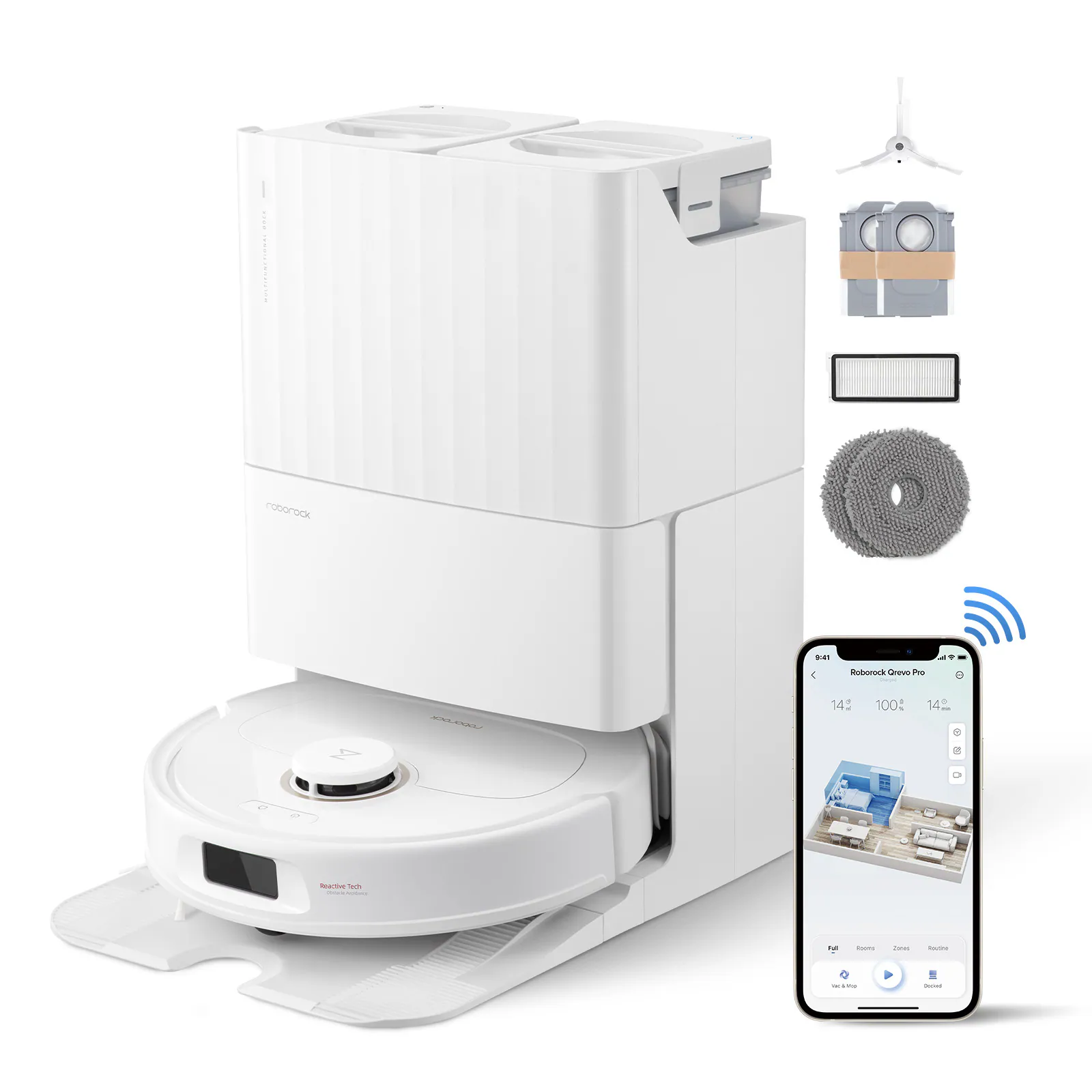 Roborock Auto Charging Self Emptying Pet Robotic Vacuum and Mop
