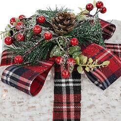 Northlight 12-in Gift Box Free Standing Decoration with White Incandescent Lights