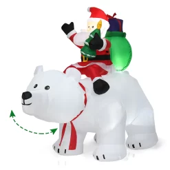 Costway 5.8-ft Lighted Bear Christmas Inflatable