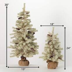 Sullivans Comfy Christmas 2-ft Pine Artificial Christmas Tree