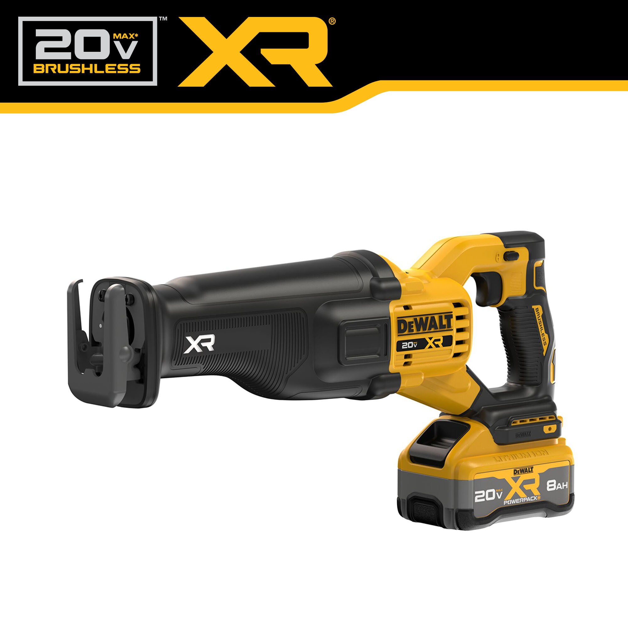 DEWALT XR 20-volt Max Variable Brushless Cordless Reciprocating Saw (Battery & Charger Included) - Image 8