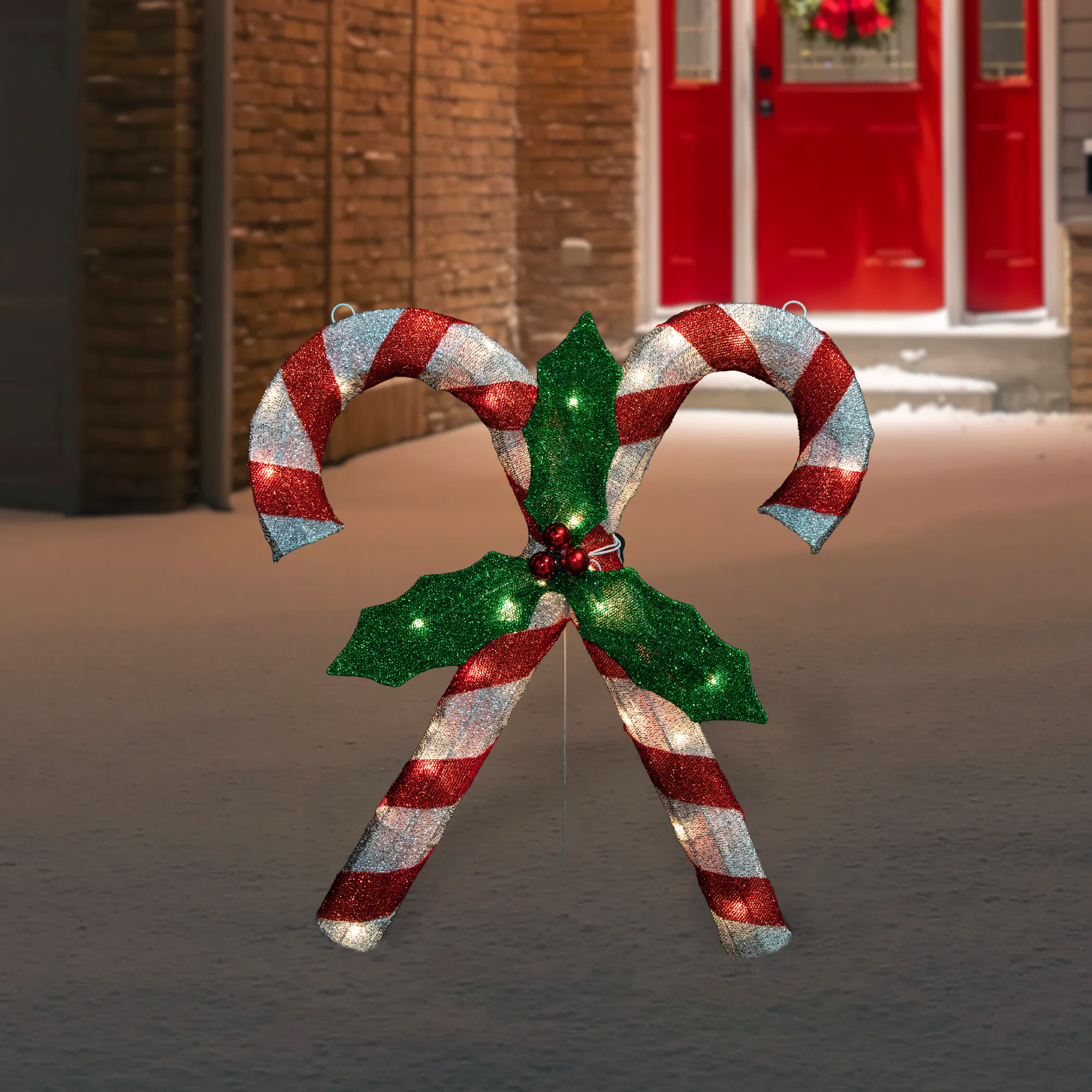 Northlight 26-in Candy Cane Light Display with Clear Incandescent Lights