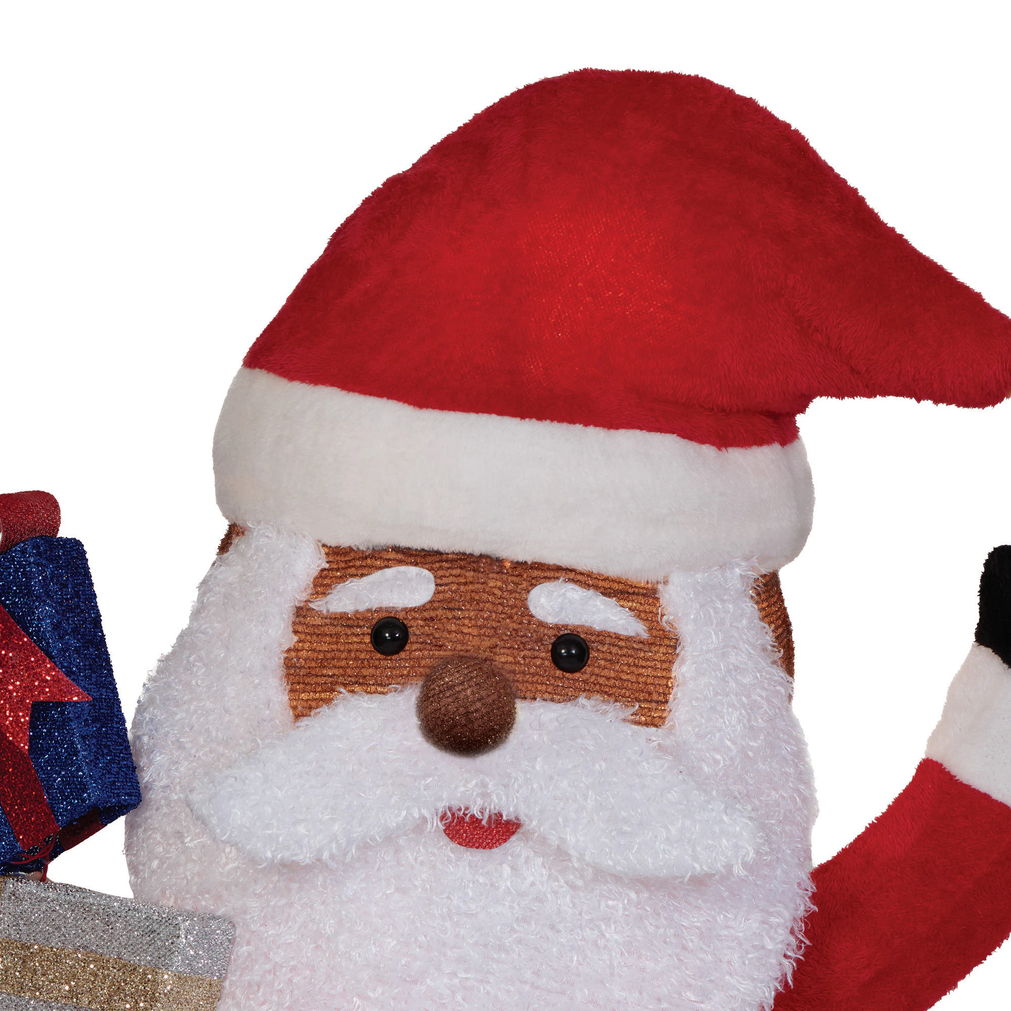 Holiday Living 4-ft LED Pop Up Black Santa with Gifts Decoration