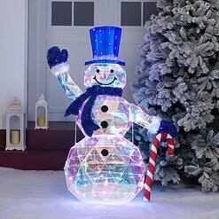 Holiday Living 4-ft Prismatic Snowman Decoration