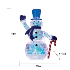 Holiday Living 4-ft Prismatic Snowman Decoration