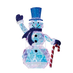 Holiday Living 4-ft Prismatic Snowman Decoration
