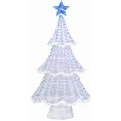 Fraser Hill Farm 60-in Tree Yard Decoration with Multicolor LED Lights