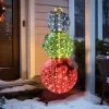 VEIKOUS 63-in Ornament Free Standing Decoration with White LED Lights