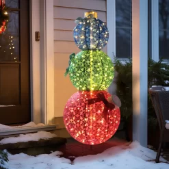VEIKOUS 63-in Ornament Free Standing Decoration with White LED Lights