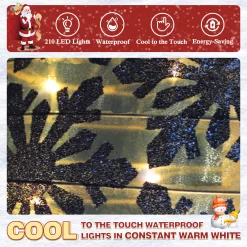 VEIKOUS 63-in Ornament Yard Decoration with White LED Lights