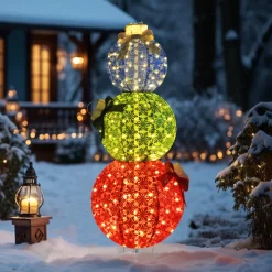 VEIKOUS 63-in Ornament Yard Decoration with White LED Lights
