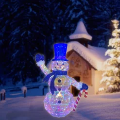 Holiday Living 4-ft Prismatic Snowman Decoration