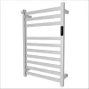 Brandon Basics Brushed Stainless Steel Hardwired/plug-in Wall Mount Towel Warmer 20.5-in x 4.875-in x 31.75-in