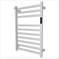 Brandon Basics Brushed Stainless Steel Hardwired/plug-in Wall Mount Towel Warmer 20.5-in x 4.875-in x 31.75-in