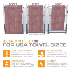 Brandon Basics Brushed Stainless Steel Hardwired/plug-in Wall Mount Towel Warmer 20.5-in x 4.875-in x 31.75-in