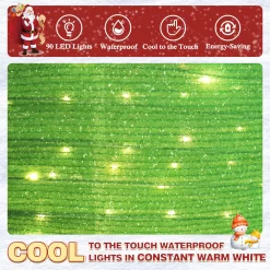 VEIKOUS 35-in Ornament Free Standing Decoration with White LED Lights