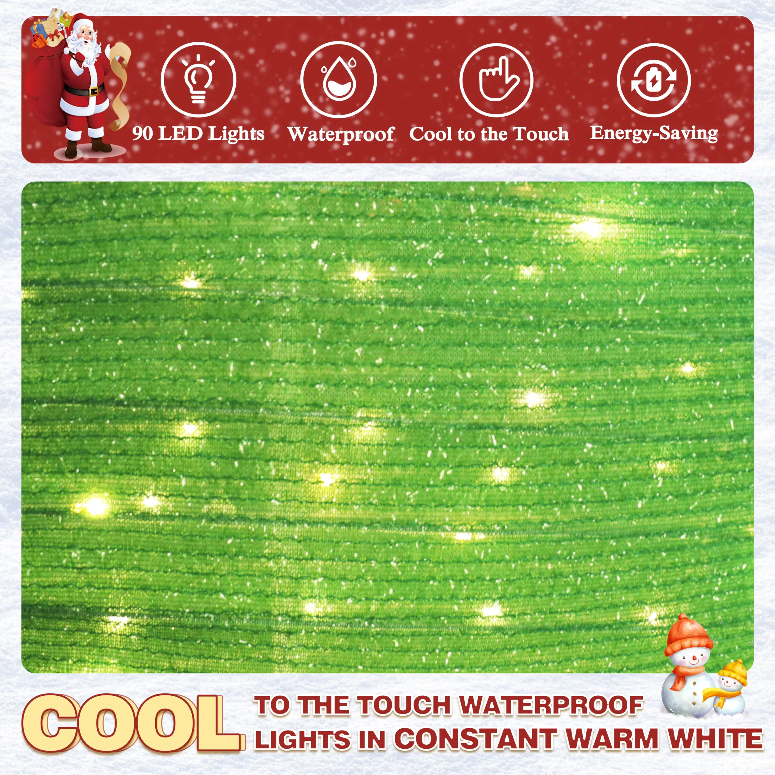 VEIKOUS 35-in Ornament Free Standing Decoration with White LED Lights
