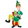 Gemmy Buddy The Elf 83.86-in Elf Inflatable with White LED Lights