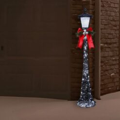 Haute Decor 60-in Lamp Post Yard Decoration with White LED Lights