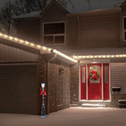 Haute Decor 60-in Lamp Post Yard Decoration with White LED Lights