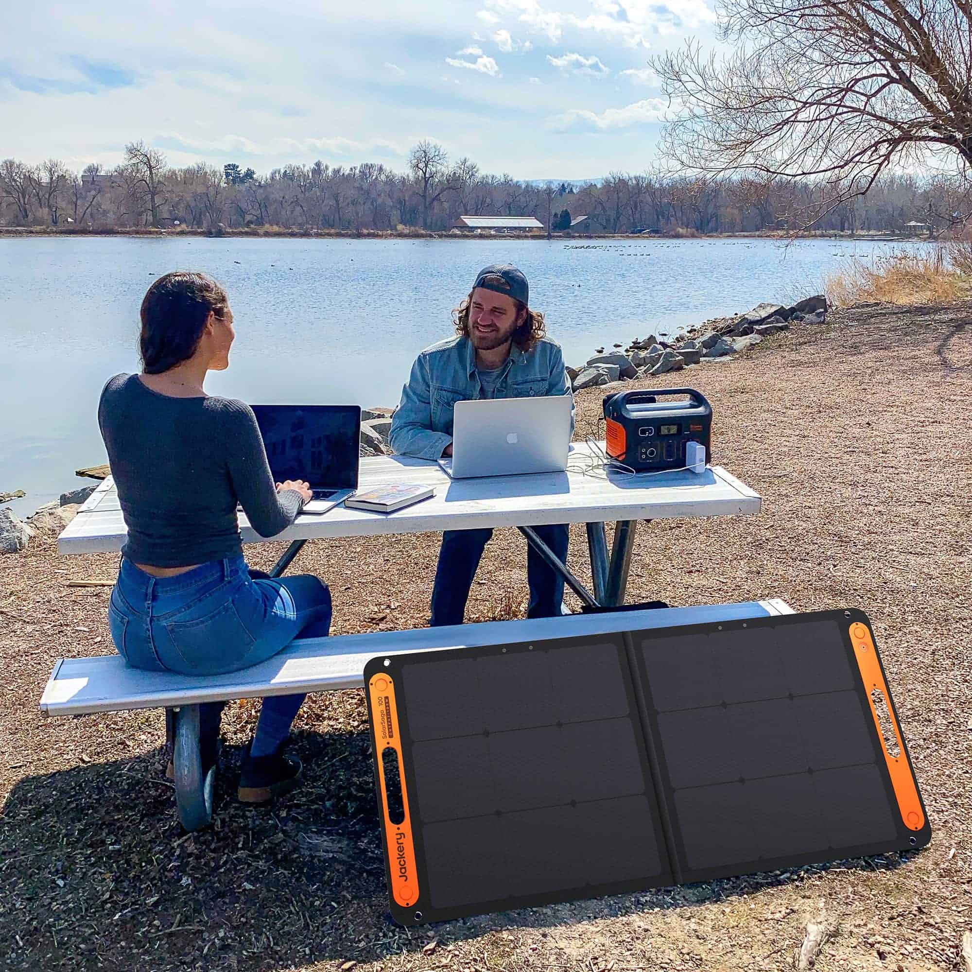 Jackery Explorer 550 Solar Generator (550Wh) 500-Watts Portable Power Station (1 Solar Panel Included)