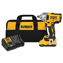 DEWALT XR 20-volt Max Variable Brushless 1/2-in Drive Cordless Impact Wrench (Battery and Charger Included)