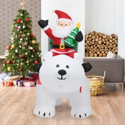 Costway 5.8-ft Lighted Bear Christmas Inflatable