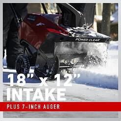 Toro Power Clear 18-in Single-stage Push with Auger Assistance Gas Snow Blower