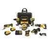 DEWALT 20-volt Max 7-Tool Brushless Power Tool Combo Kit with Soft Case (2-Batteries Included and Charger Included)
