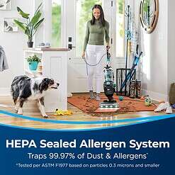 BISSELL MultiClean Allergan Rewind Pet Corded Bagless Pet Upright Vacuum with HEPA Filter