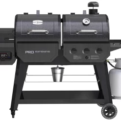 Pit Boss Wood Pellet Gas Combo Pro Series Gray Gas and Wood Pellet Combo Grill
