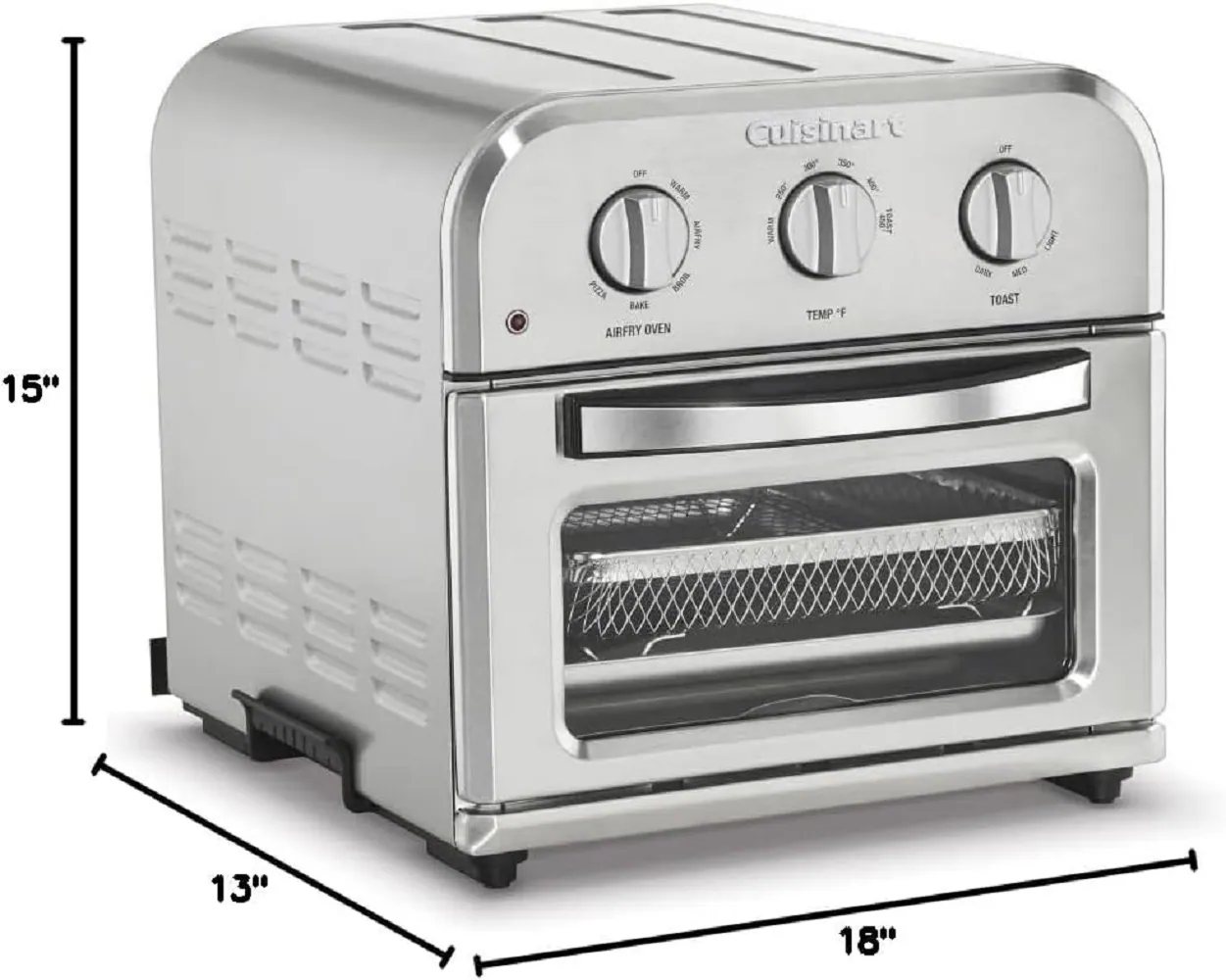 Cuisinart 4-Slice Stainless Steel Convection Toaster Oven Automatic Shut-off