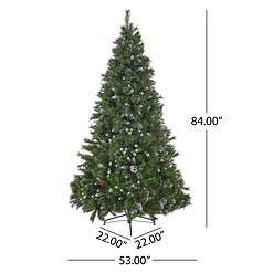 AAZJ 7-ft Pencil Pine Pencil Artificial Christmas Tree