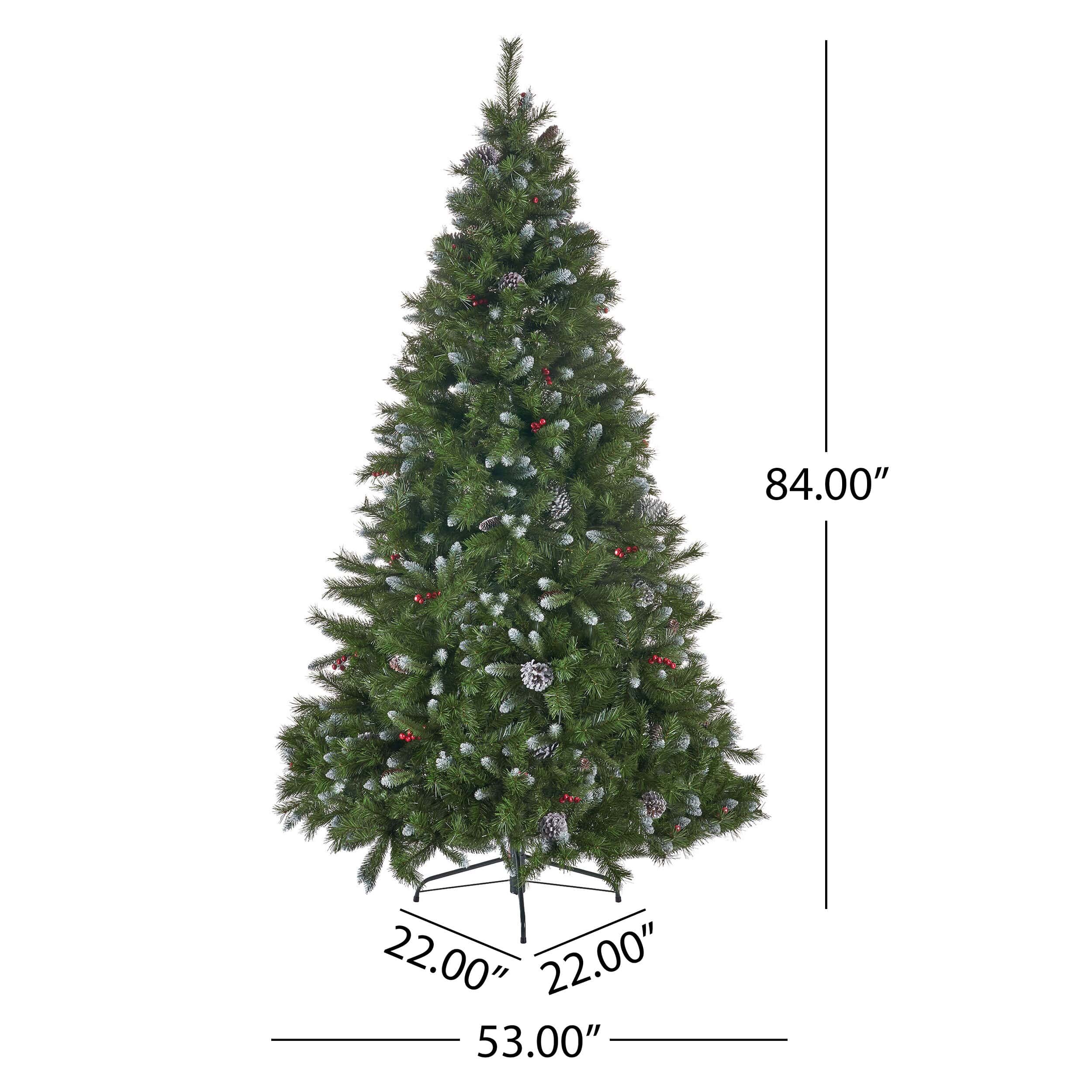 AAZJ 7-ft Pencil Pine Pencil Artificial Christmas Tree