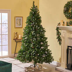 AAZJ 7-ft Pencil Pine Pencil Artificial Christmas Tree