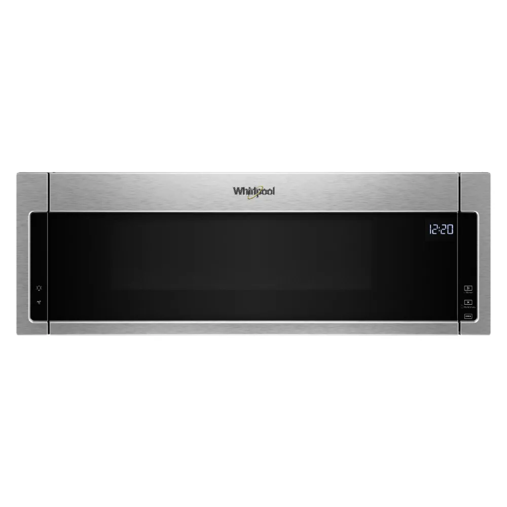 Whirlpool 1.1-cu ft 1000-Watt Low Profile 30-in Over-the-Range Microwave (Stainless Steel)