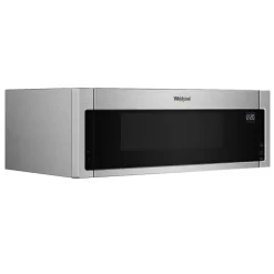 Whirlpool 1.1-cu ft 1000-Watt Low Profile 30-in Over-the-Range Microwave (Stainless Steel)