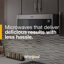 Whirlpool 1.1-cu ft 1000-Watt Low Profile 30-in Over-the-Range Microwave (Stainless Steel)