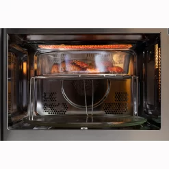 GE 1-cu ft Small 1050-Watt Air Fry Countertop Convection Microwave (Stainless Steel)