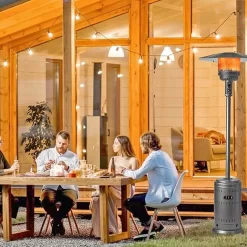 Fire Sense 46000-BTU Antique Bronze Aluminum Floorstanding Liquid Propane Patio Heater