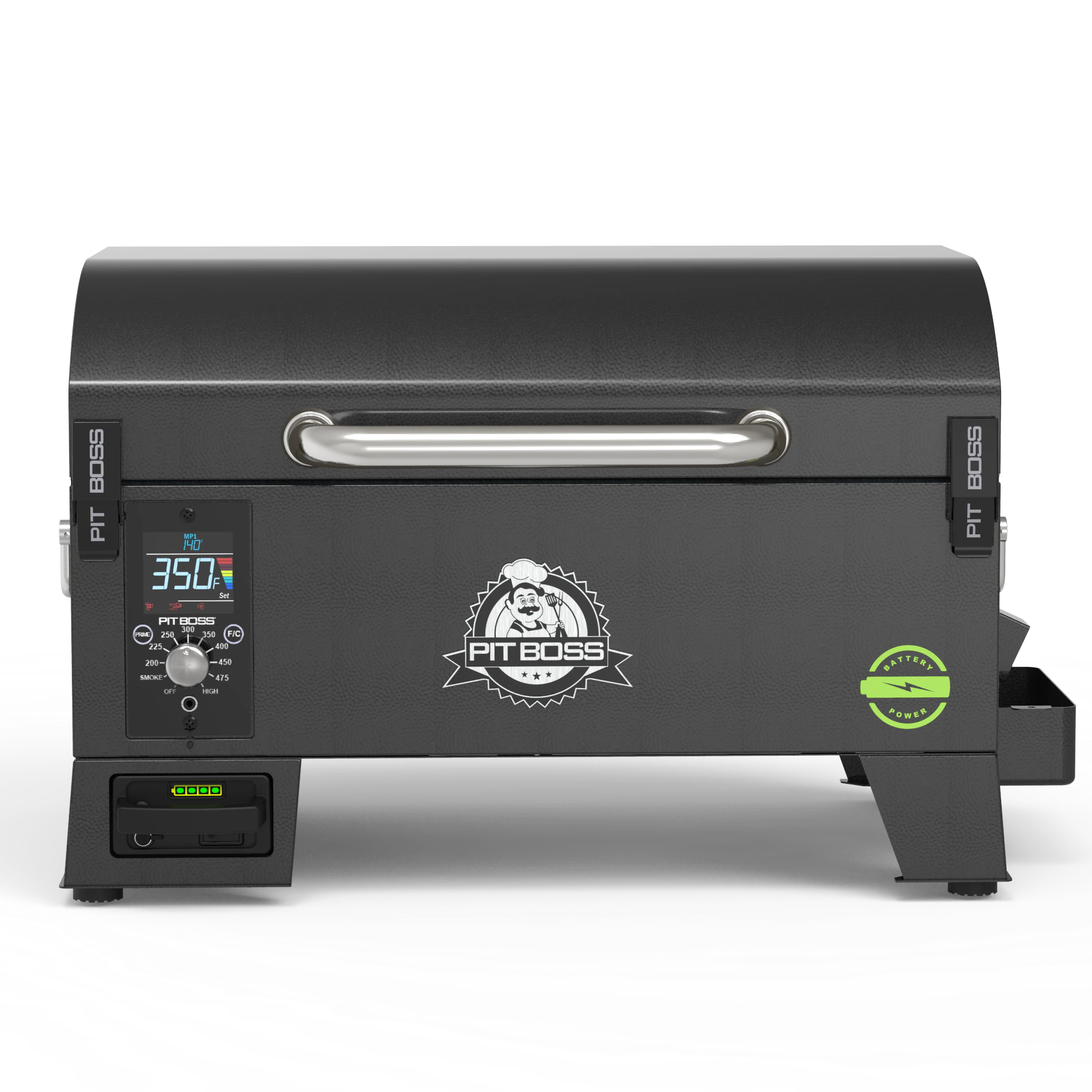 Pit Boss Battery Powered 256-Sq in Black Portable Wood Pellet Grill