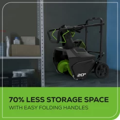 Greenworks Pro 80-volt 20-in Single-stage Push Battery Snow Blower (Battery and Charger Not Included)