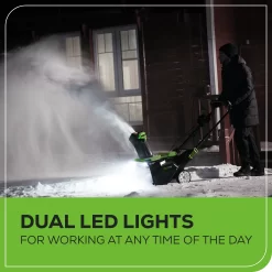 Greenworks Pro 80-volt 22-in Single-stage Push Cordless Electric Snow Blower 4 Ah (Battery and Charger Included)