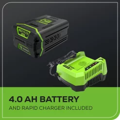 Greenworks Pro 80-volt 22-in Single-stage Push Cordless Electric Snow Blower 4 Ah (Battery and Charger Included)