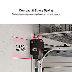 Genie Wall Mount Direct Drive Garage Door Opener Battery Back-up LED Light