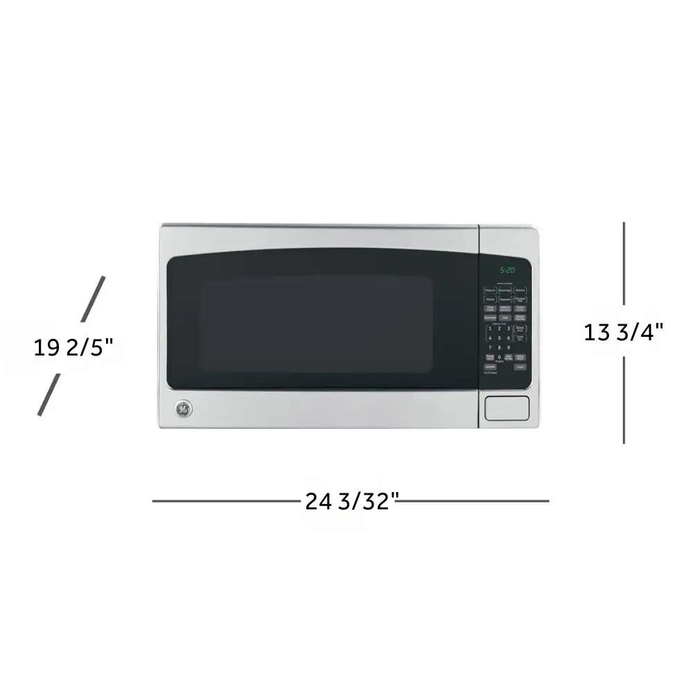 GE 2-cu ft Large 1200-Watt Sensor Cooking Controls Countertop Microwave (Stainless)
