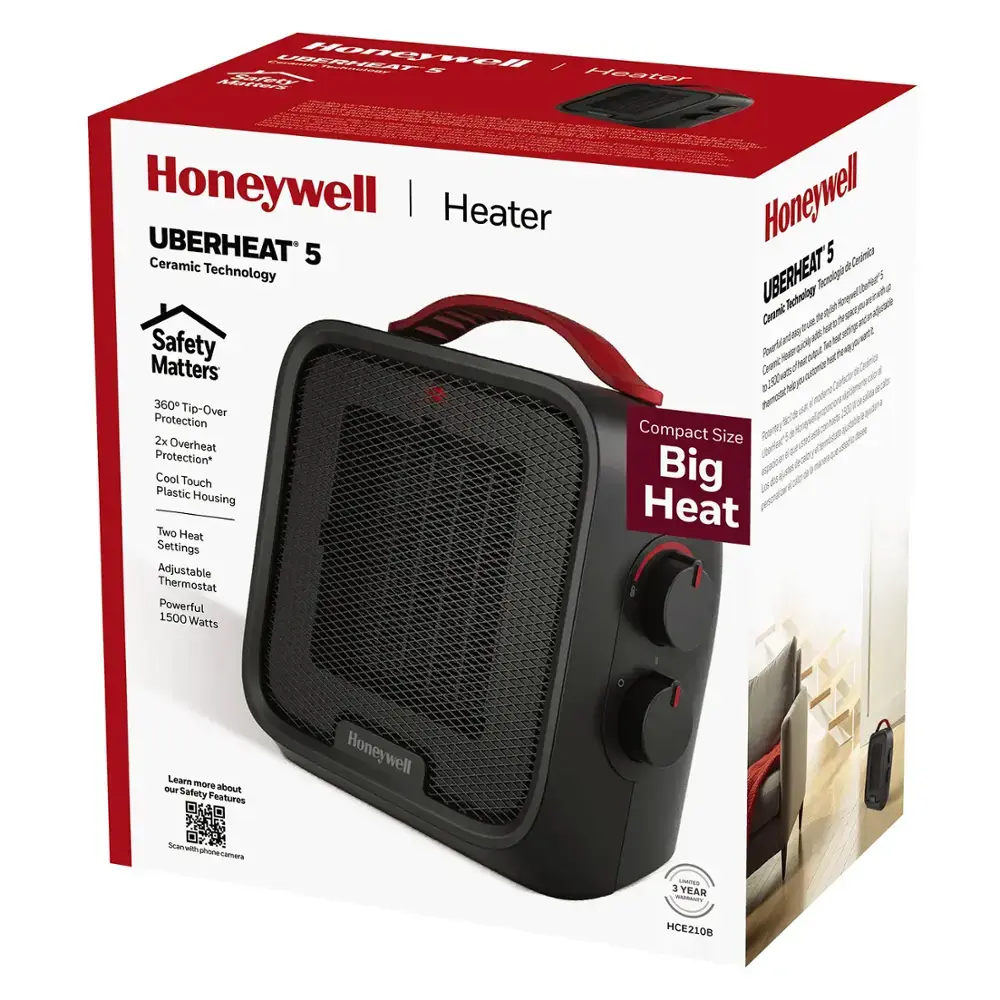Honeywell UberHeat 5 Ceramic Heater - Black
