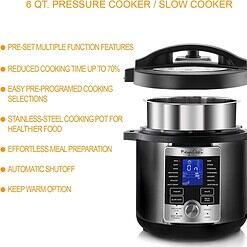 MegaChef 6-qt. Stainless Steel Digital Pressure Cooker