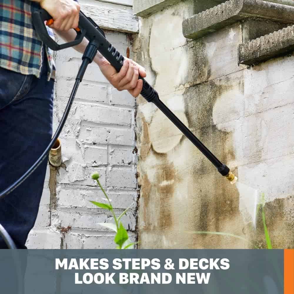 Worx 13 Amp Electric Pressure Washer Max 1870 PSI Max 1.4 GPM WG602
